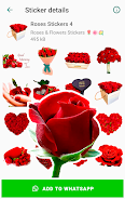 Roses Stickers for WhatsApp ဖန်သားပြင်ဓာတ်ပုံ 0