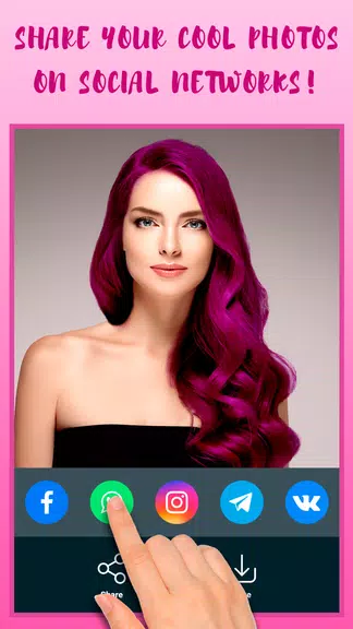 Hair Color Changer ภาพหน้าจอ 3