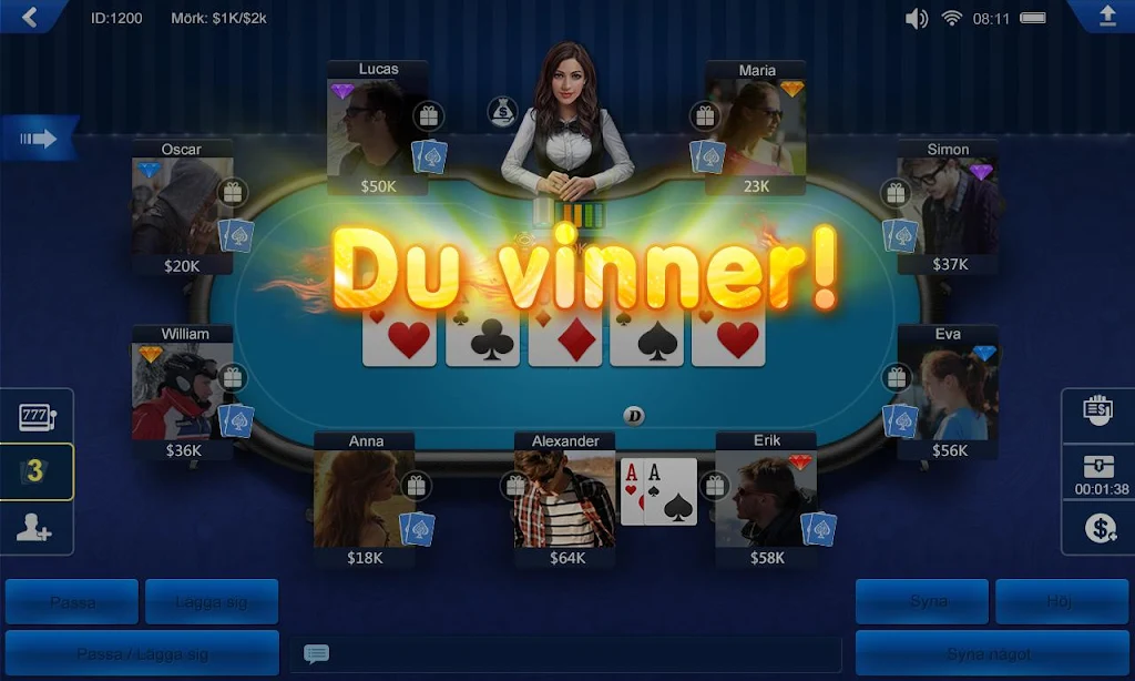Poker Sverige HD ဖန်သားပြင်ဓာတ်ပုံ 3