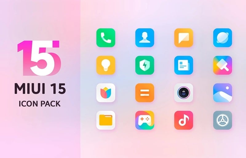 Mi15 Icon Pack Ekran Görüntüsü 0