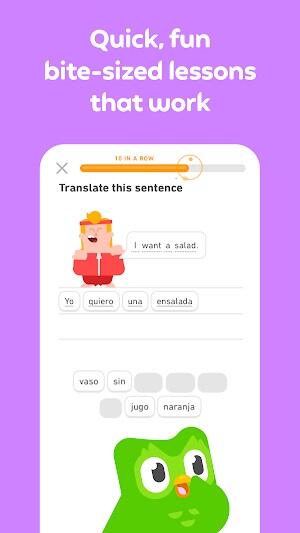 Duolingo ภาพหน้าจอ 1