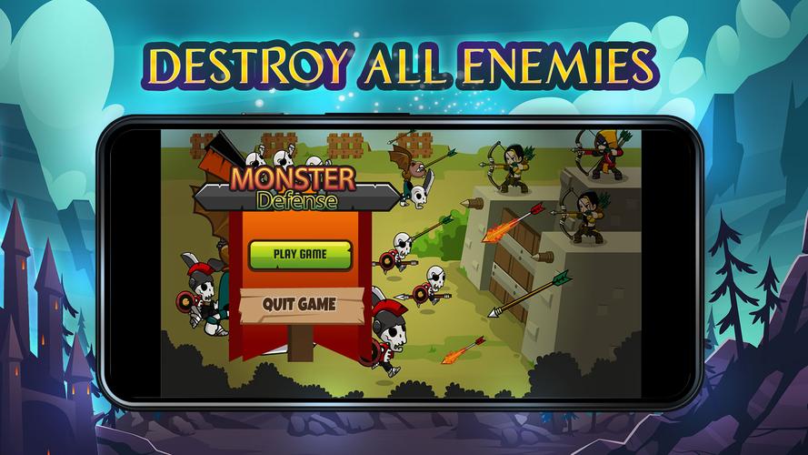 Monster Defence ဖန်သားပြင်ဓာတ်ပုံ 1