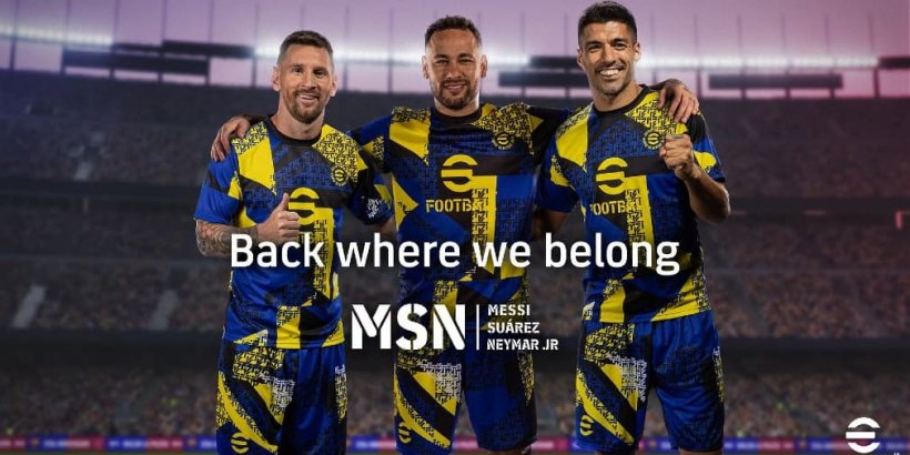 Messi, Suarez, Neymar Jr reunite ใน efootball
