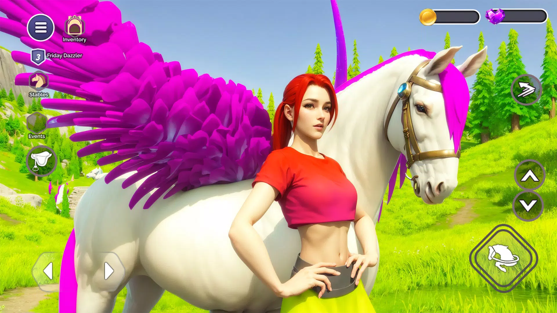 My Flying Unicorn Horse Game Captura de pantalla 0