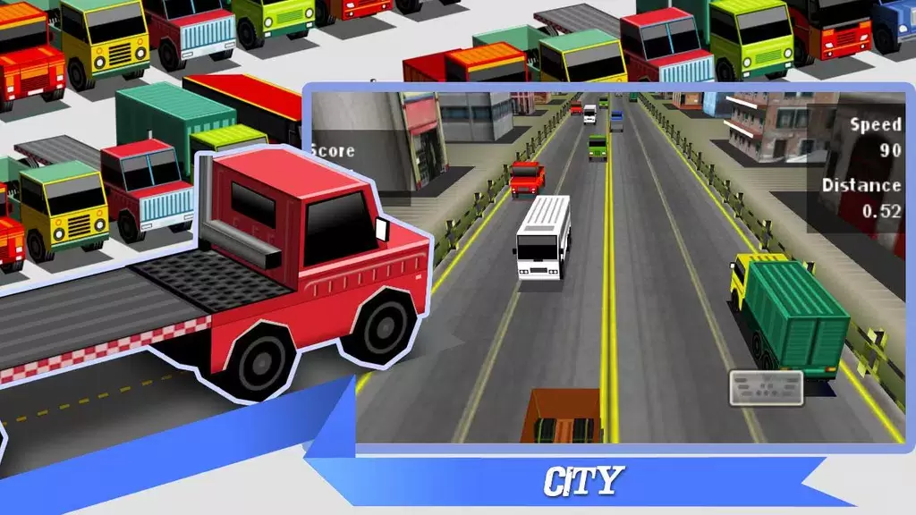 Truck Traffic Racing3D ဖန်သားပြင်ဓာတ်ပုံ 2