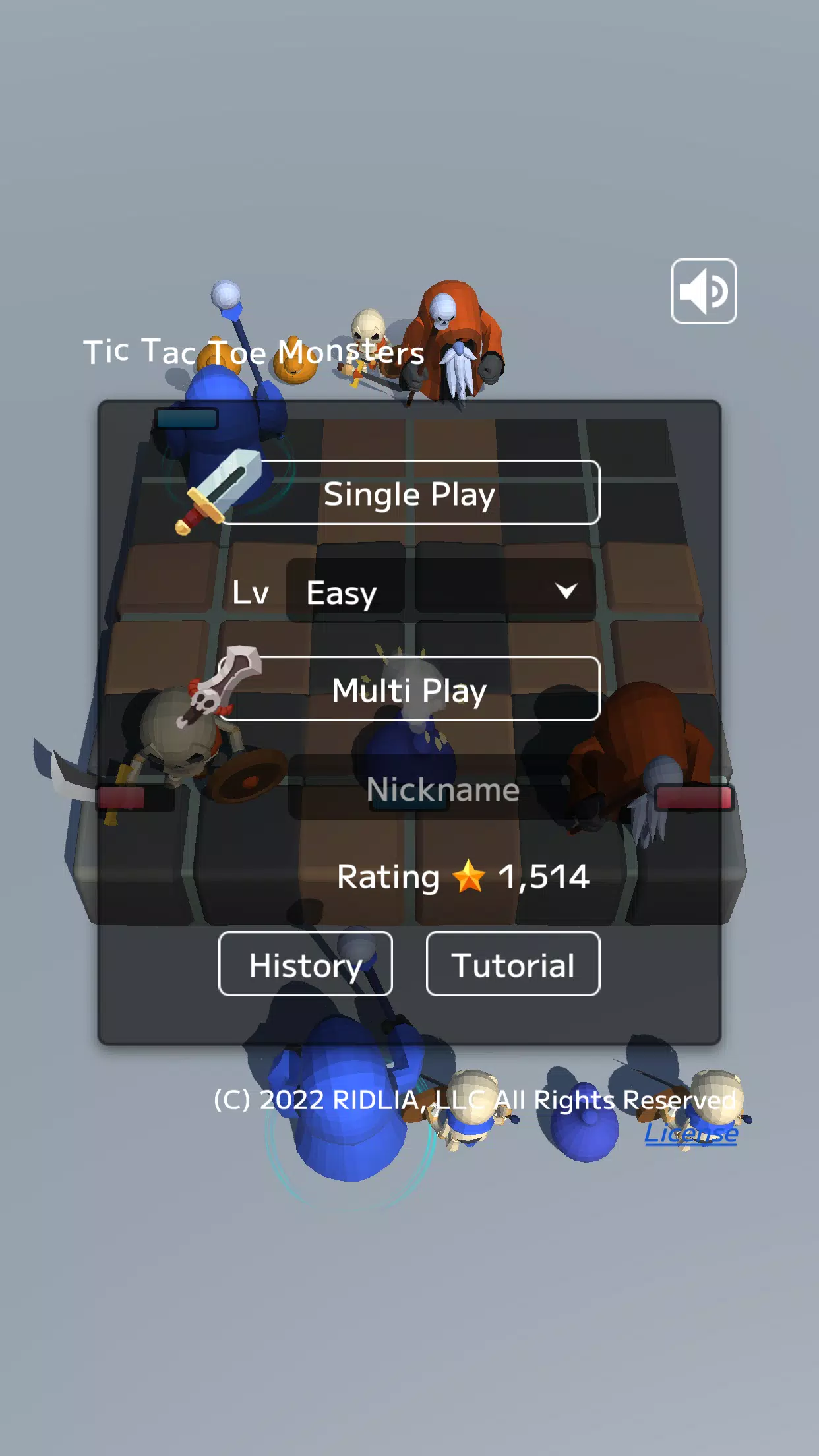 Tic Tac Toe Monsters 스크린샷 1