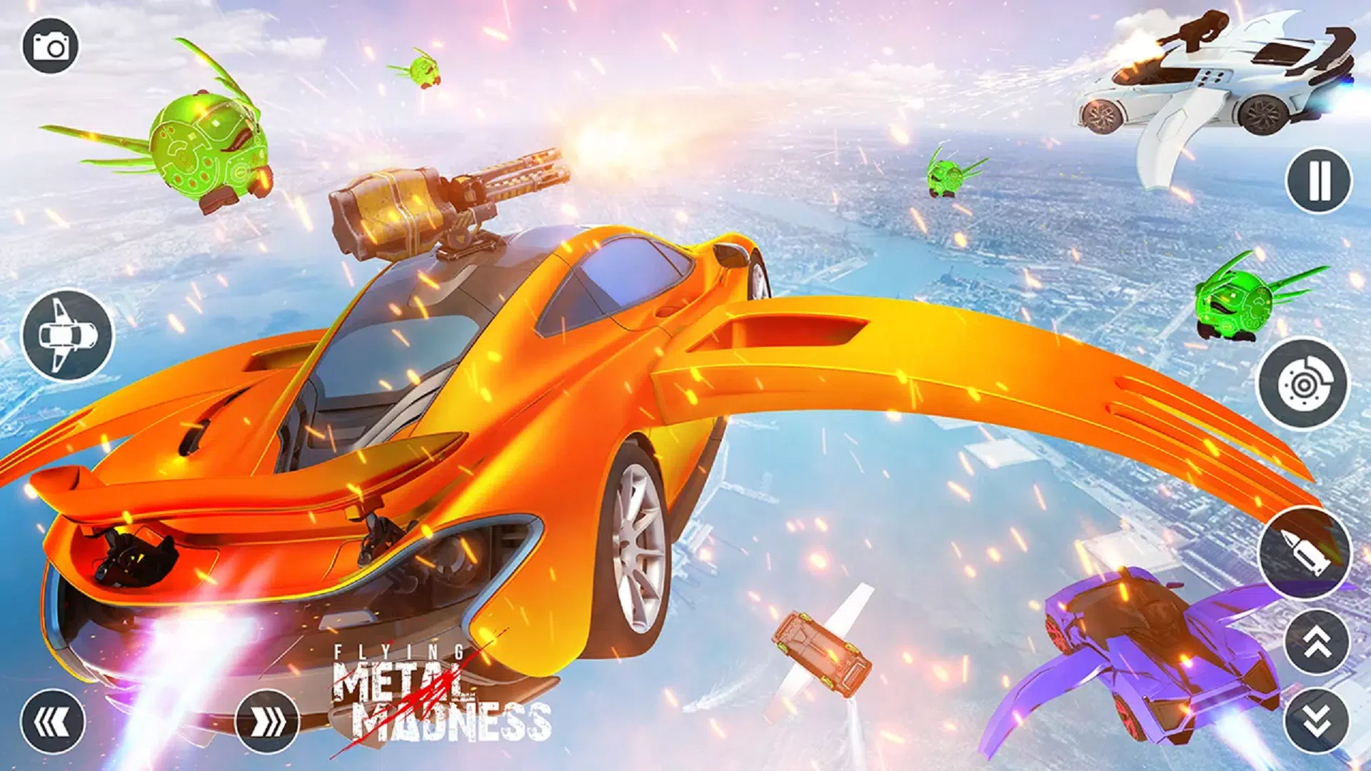 Flying Car Robot Shooting Game スクリーンショット 2