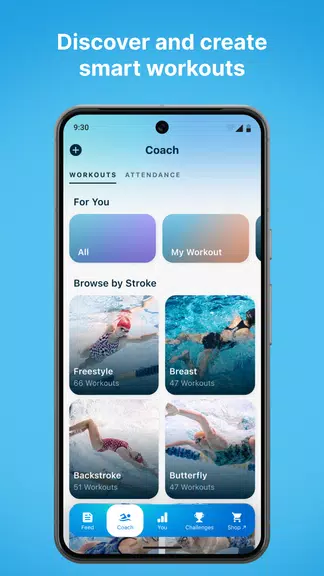 Swim.com: Workouts & Tracking Скриншот 2