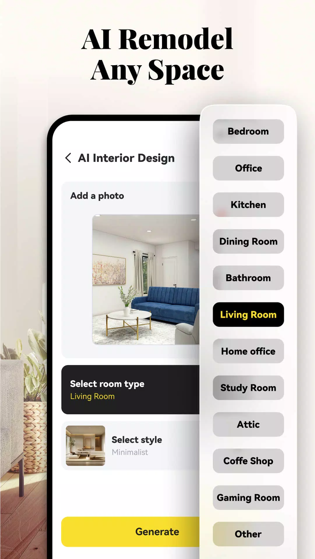 AI Home Design: Interior Decor Скриншот 1