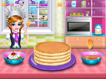 Girls cooking special cake Capture d'écran 0