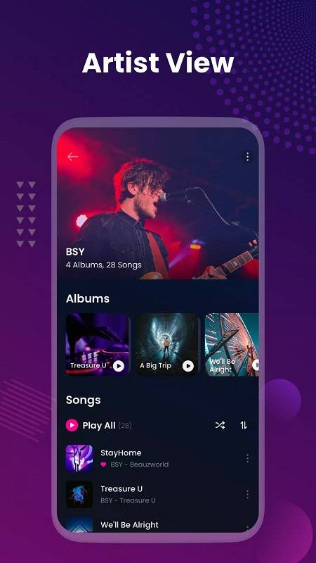 Offline Music Player: My Music ဖန်သားပြင်ဓာတ်ပုံ 2