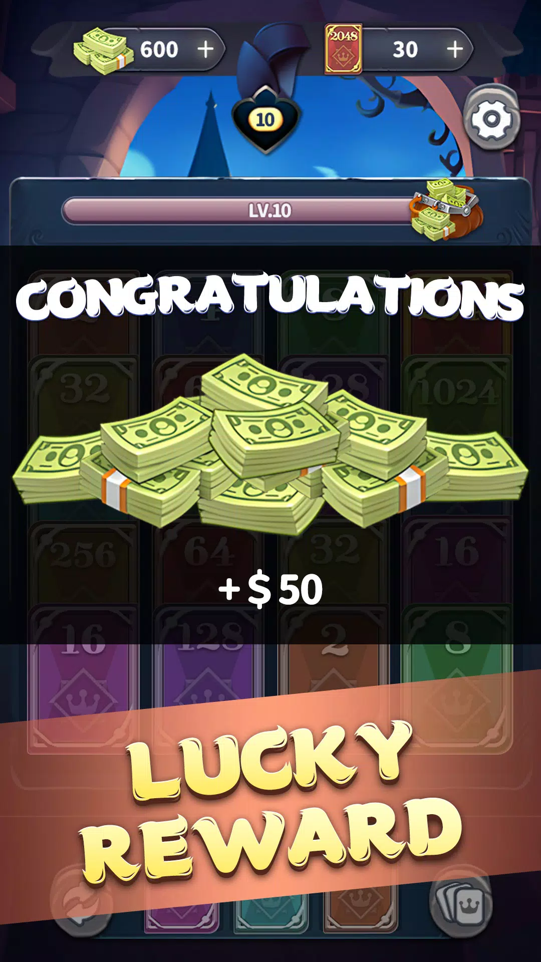 Card 2048 Captura de pantalla 3