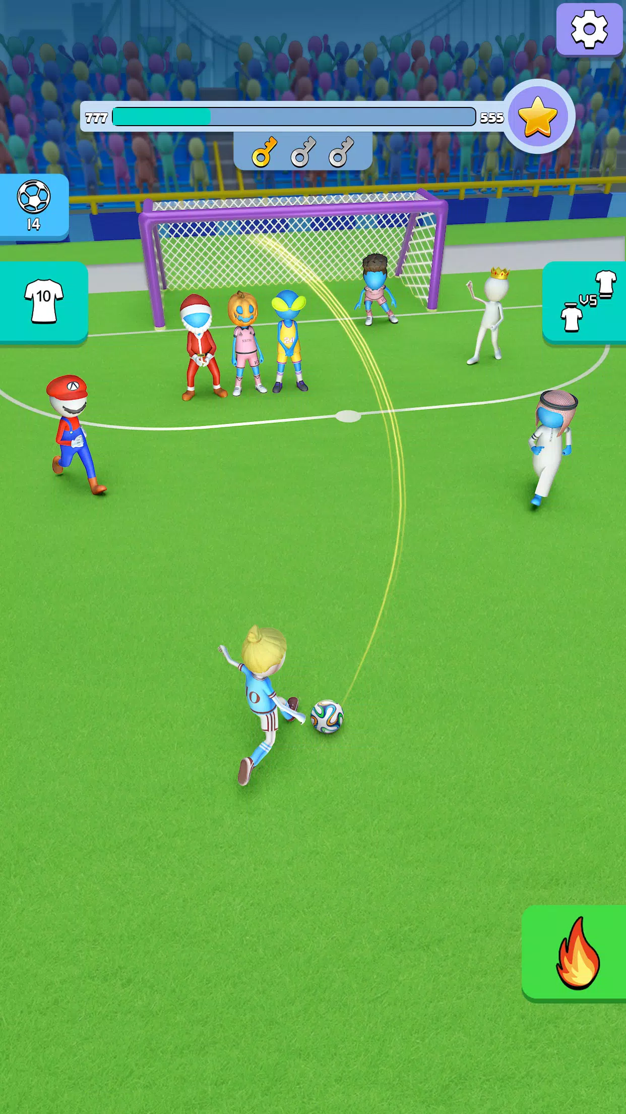 Kick It – Fun Soccer Game Captura de pantalla 1