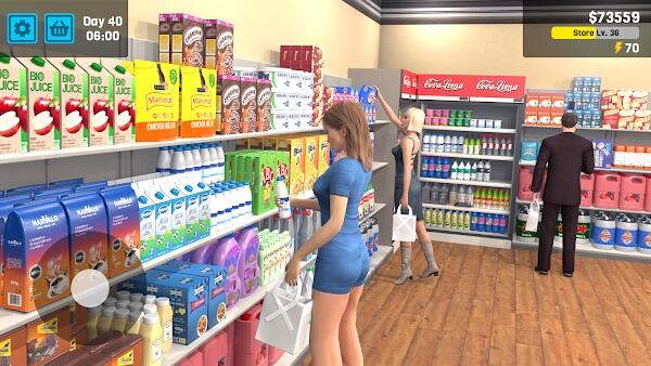 Manage Supermarket Simulator мод apk неограниченное количество денег и драгоценных камней