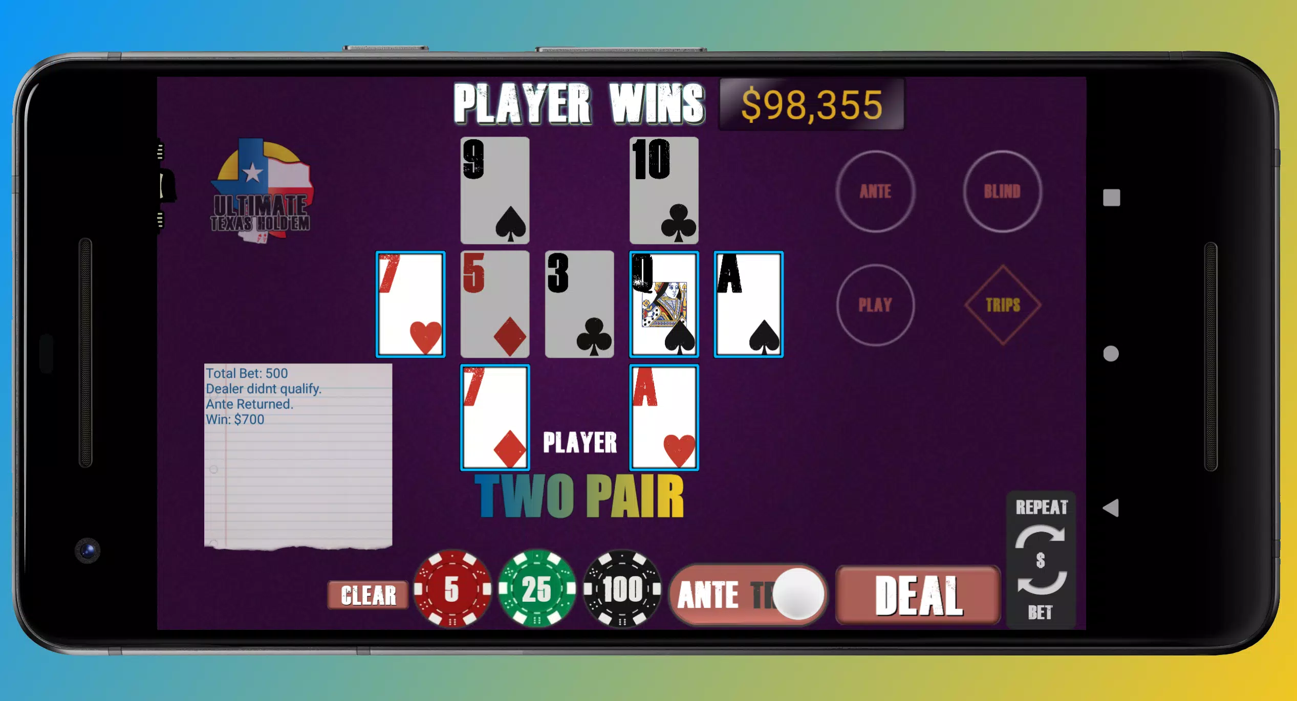 Texas Ultimate Holdem Скриншот 1