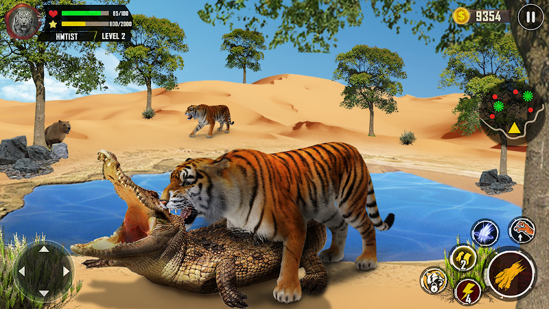 Tiger Simulator 3D Animal Game Schermafbeelding 1