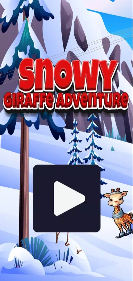 Snowy Giraffe Adventure Captura de pantalla 0