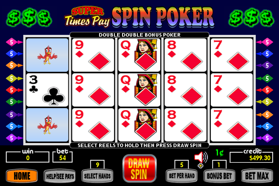 Super Times Pay Spin Poker - FREE Ảnh chụp màn hình 2