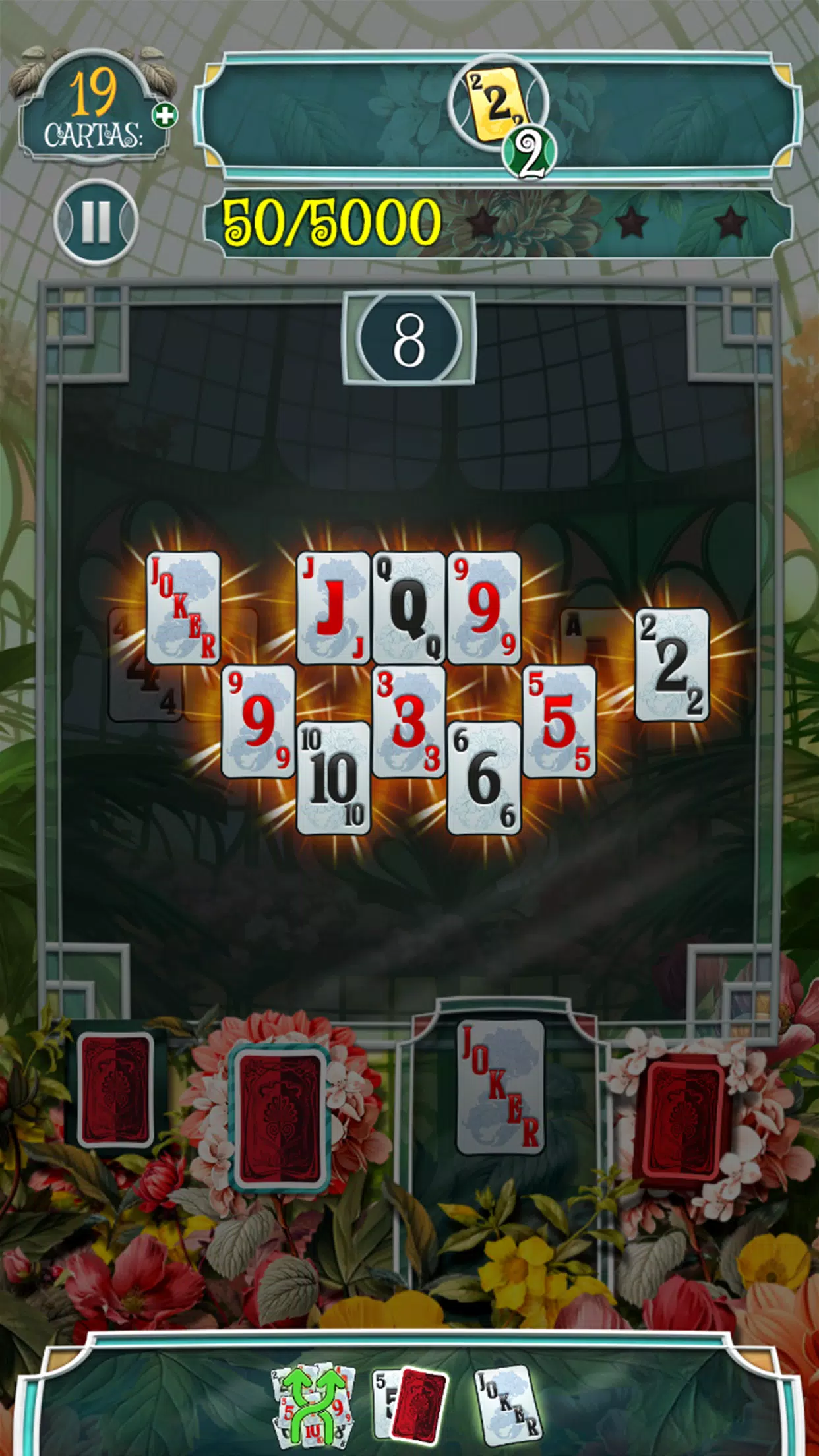 Greenhouse Solitaire TriPeaks 스크린샷 1