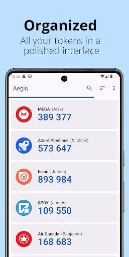 Aegis Authenticator - 2FA App Tangkapan skrin 0