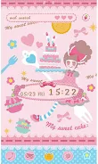 -Sweet Cake- Theme +HOME Скриншот 0