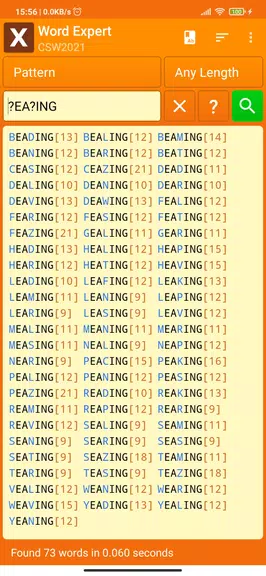 Word Expert (for SCRABBLE) Скриншот 0