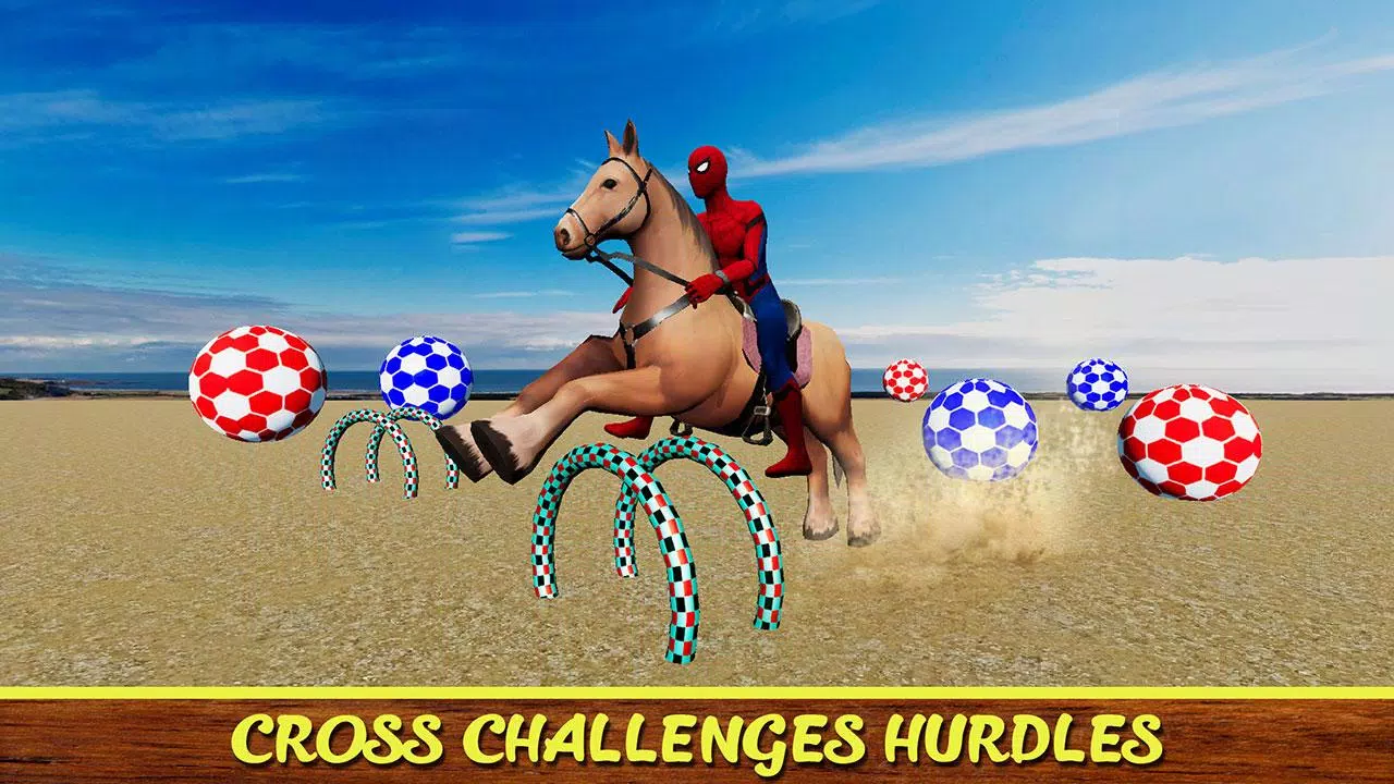 Diligent SuperHeroes Horse Riding 3d Tangkapan skrin 1