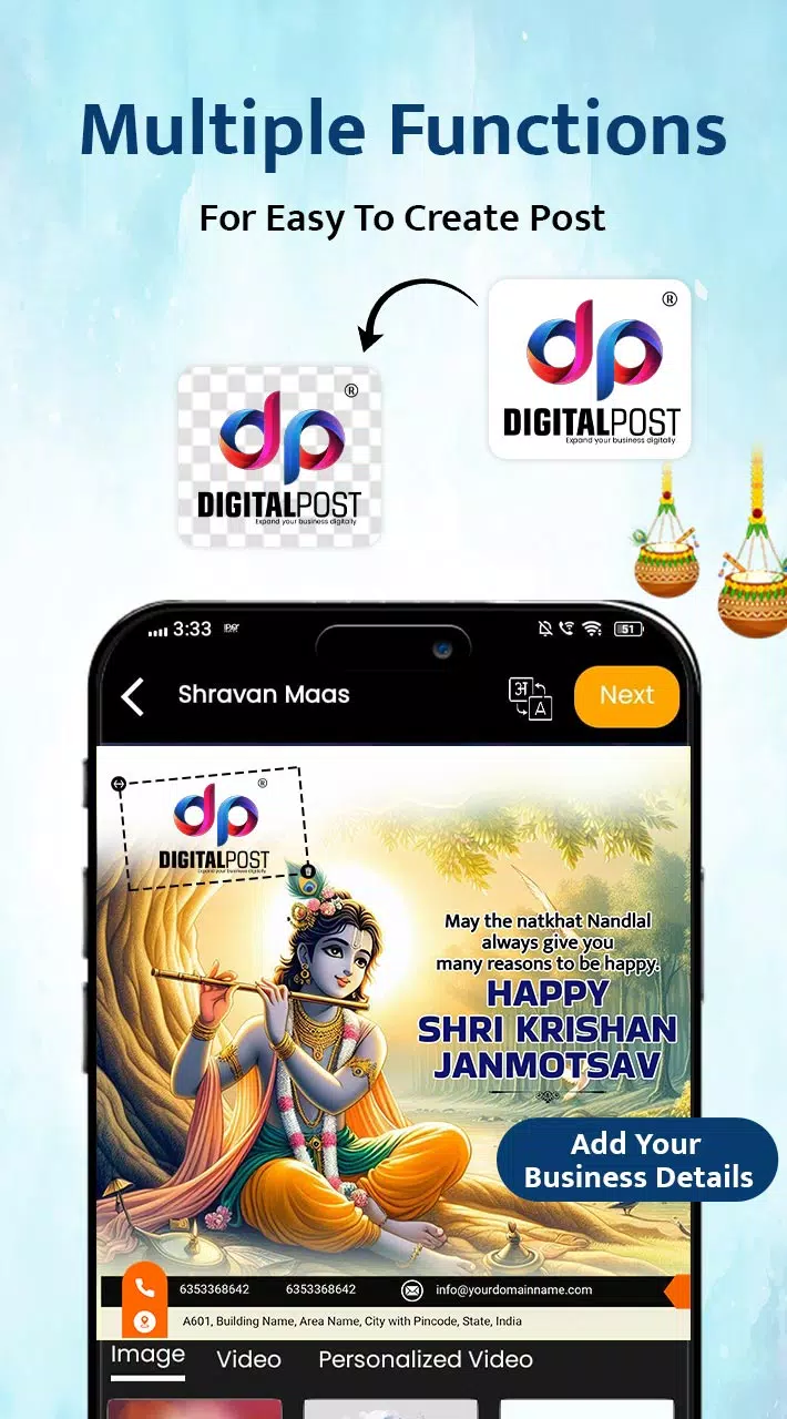 DigitalPost - Poster Maker App Ekran Görüntüsü 1