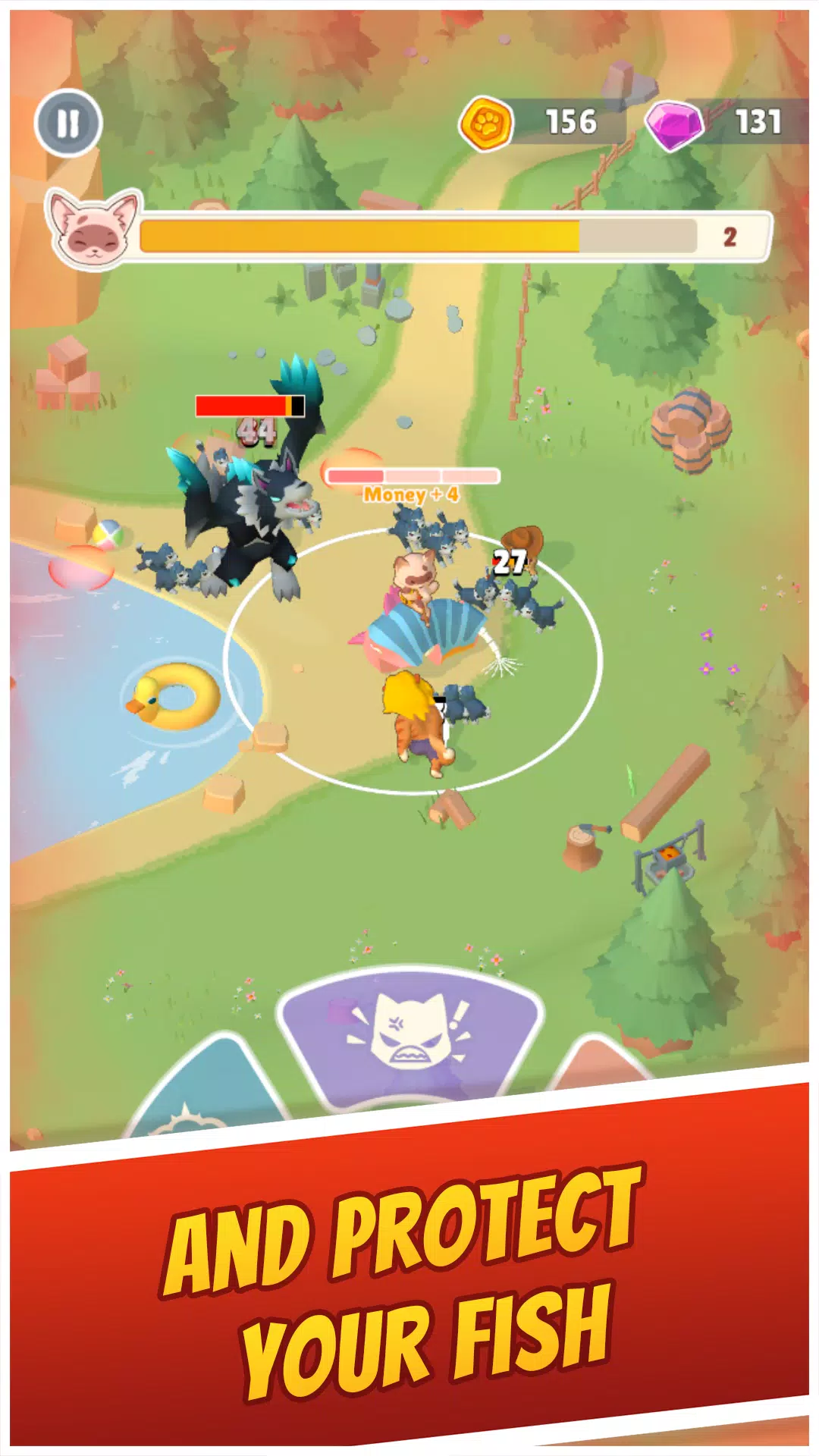 Cat Hero: Idle Tower Defense ဖန်သားပြင်ဓာတ်ပုံ 0