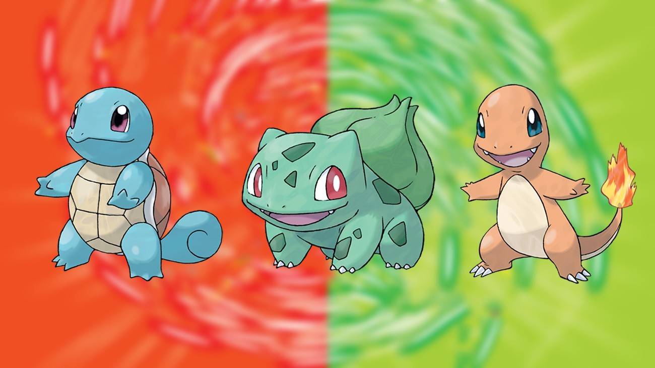 starters Pokemon in Pokemon Firered