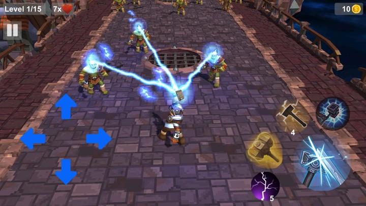 Thor Thunder Hammer: Hero Game Schermafbeelding 1