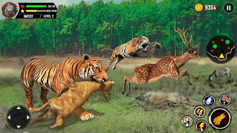 Tiger Simulator 3D Animal Game Schermafbeelding 0