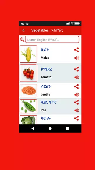 Tigrinya Word Book スクリーンショット 1