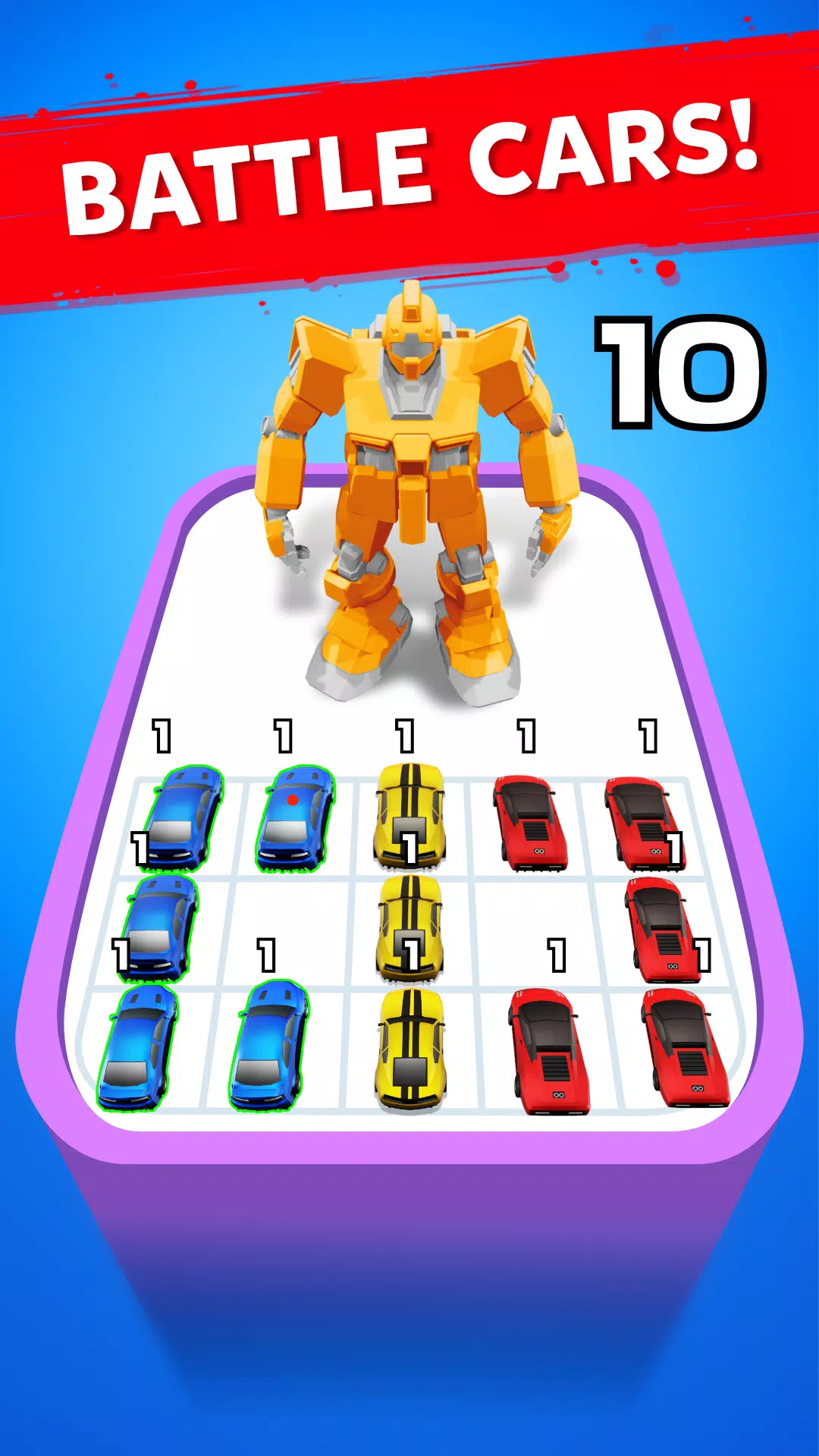 Robot Merge Master: Car Games Captura de pantalla 1