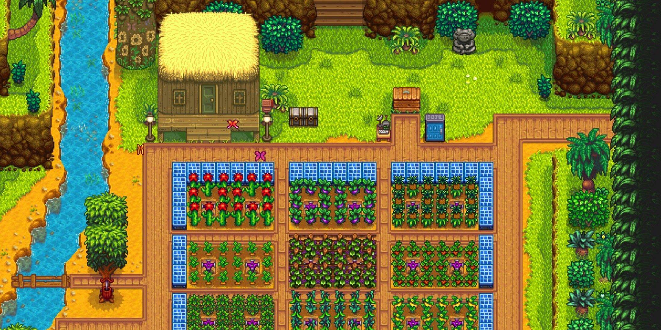 Stardew Valley Player muestra una granja de asombrosas donde plantaron \ 'Everything \'