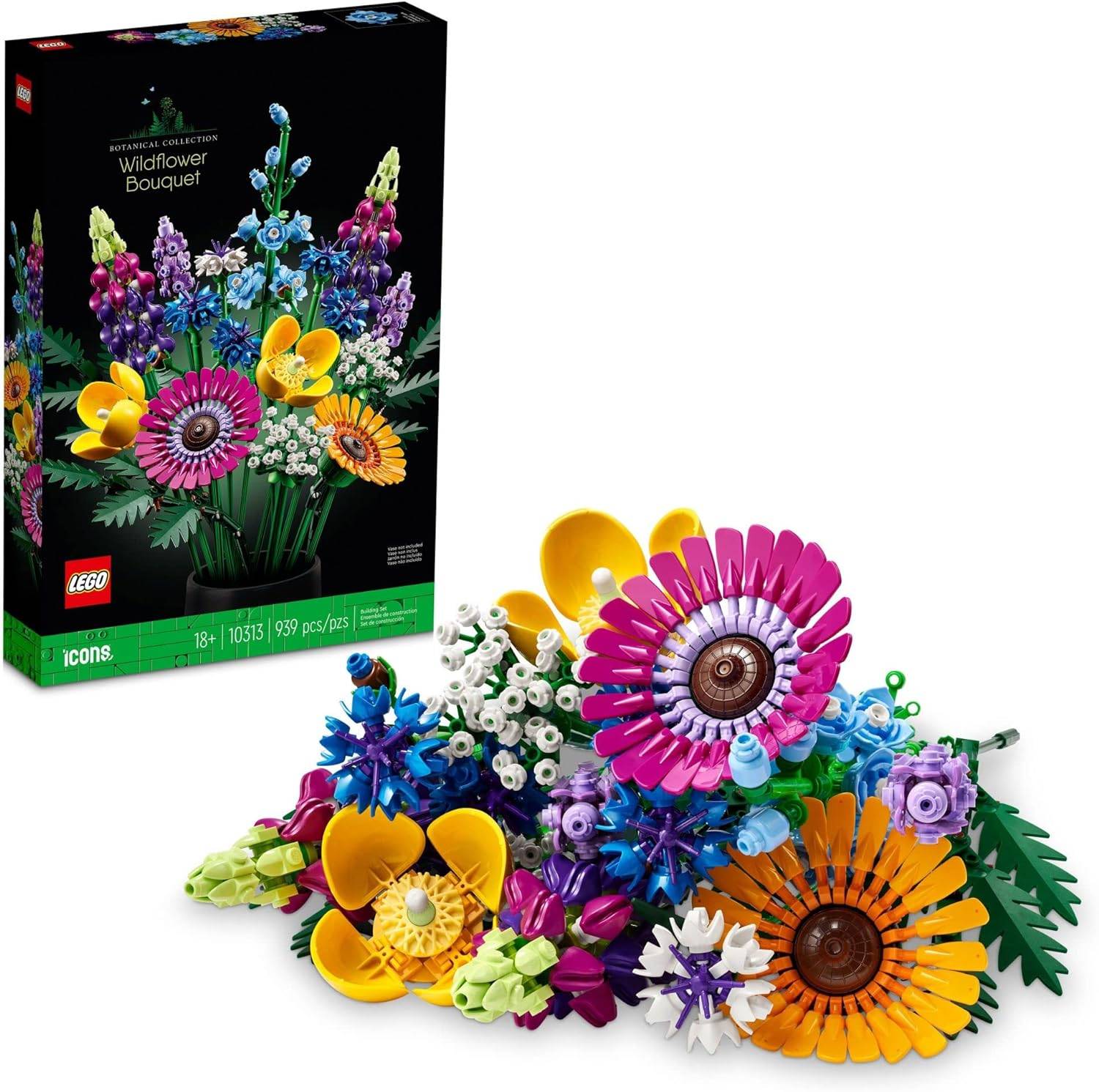 Buquê de flores silvestres Lego