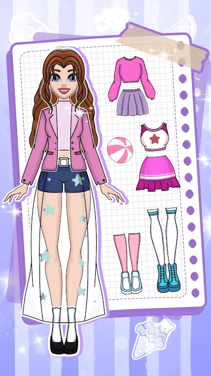 Paper Doll Dairy: Dress Up स्क्रीनशॉट 3