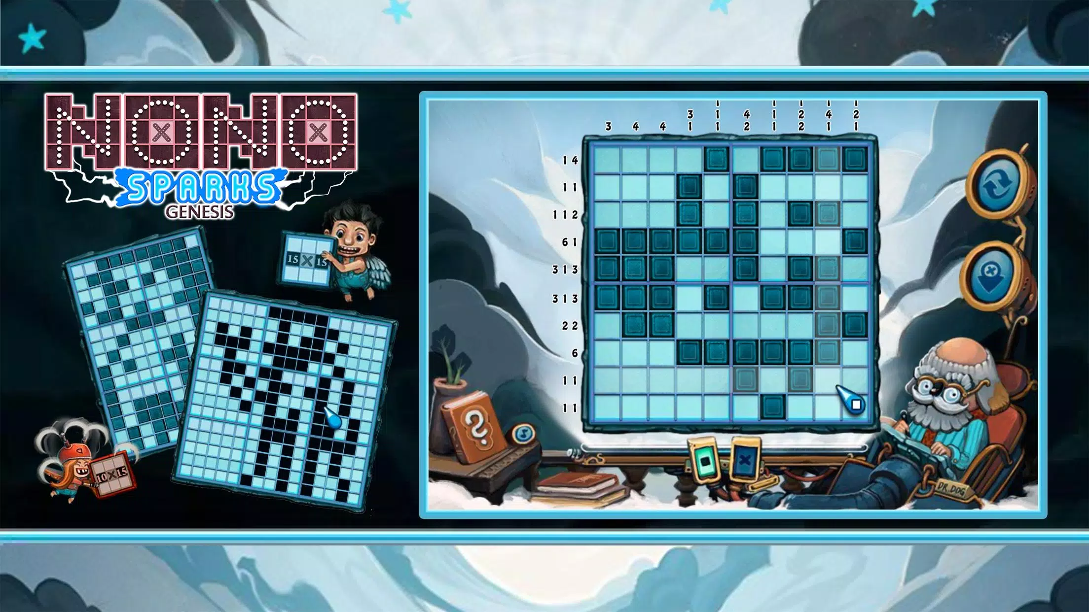 NoNoSparks: Genesis - Picross Ekran Görüntüsü 1