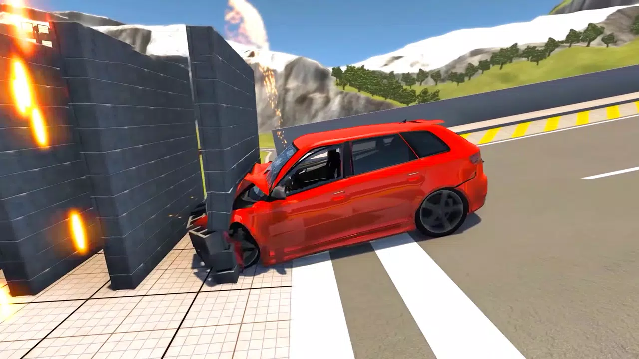 Beam Drive Road Crash 3D Games Zrzut ekranu 2