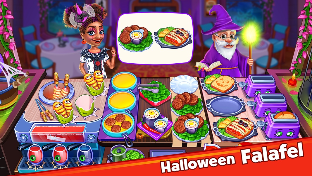 Halloween Madness Cooking Game Ảnh chụp màn hình 1