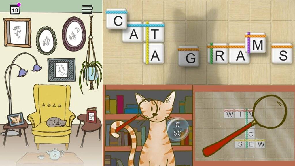 Catagrams é um jogo de palavras cheio de gatos adoráveis, agora no Android