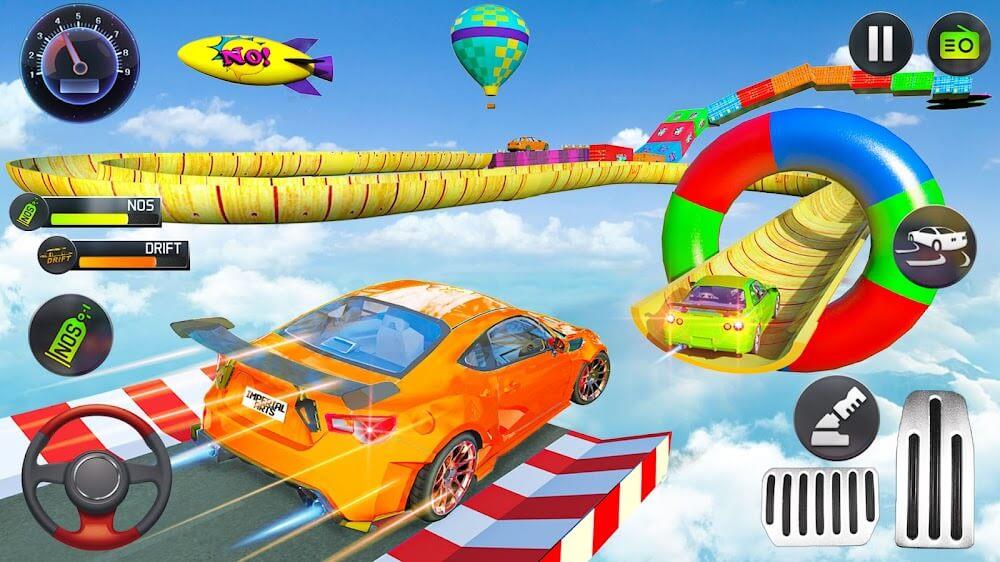 Mega Ramp Car Stunts Race स्क्रीनशॉट 0