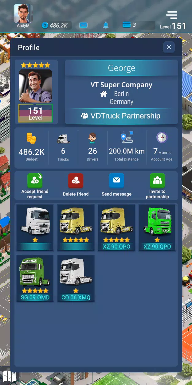 Schermata Virtual Truck Manager 3 2
