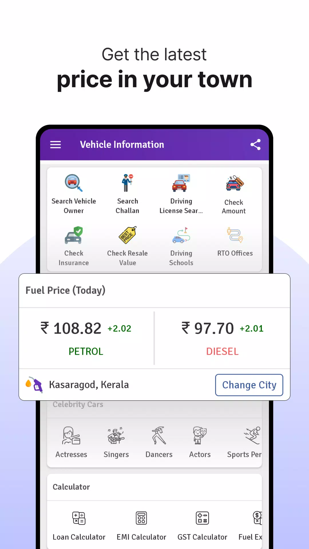 RTO Vehicle Info App, Challan ဖန်သားပြင်ဓာတ်ပုံ 0