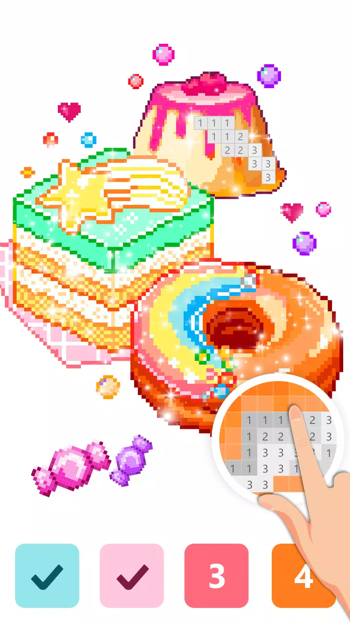 Pix123——數字填色，像素藝術放鬆繪畫應用截圖第2張