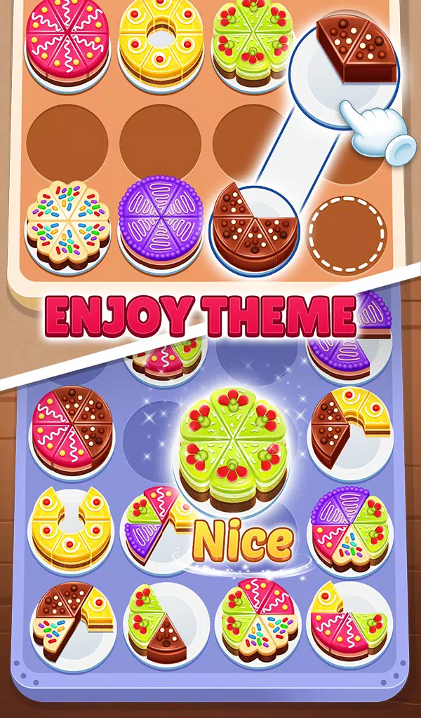 Cake Sort 3d - Match and Merge スクリーンショット 1