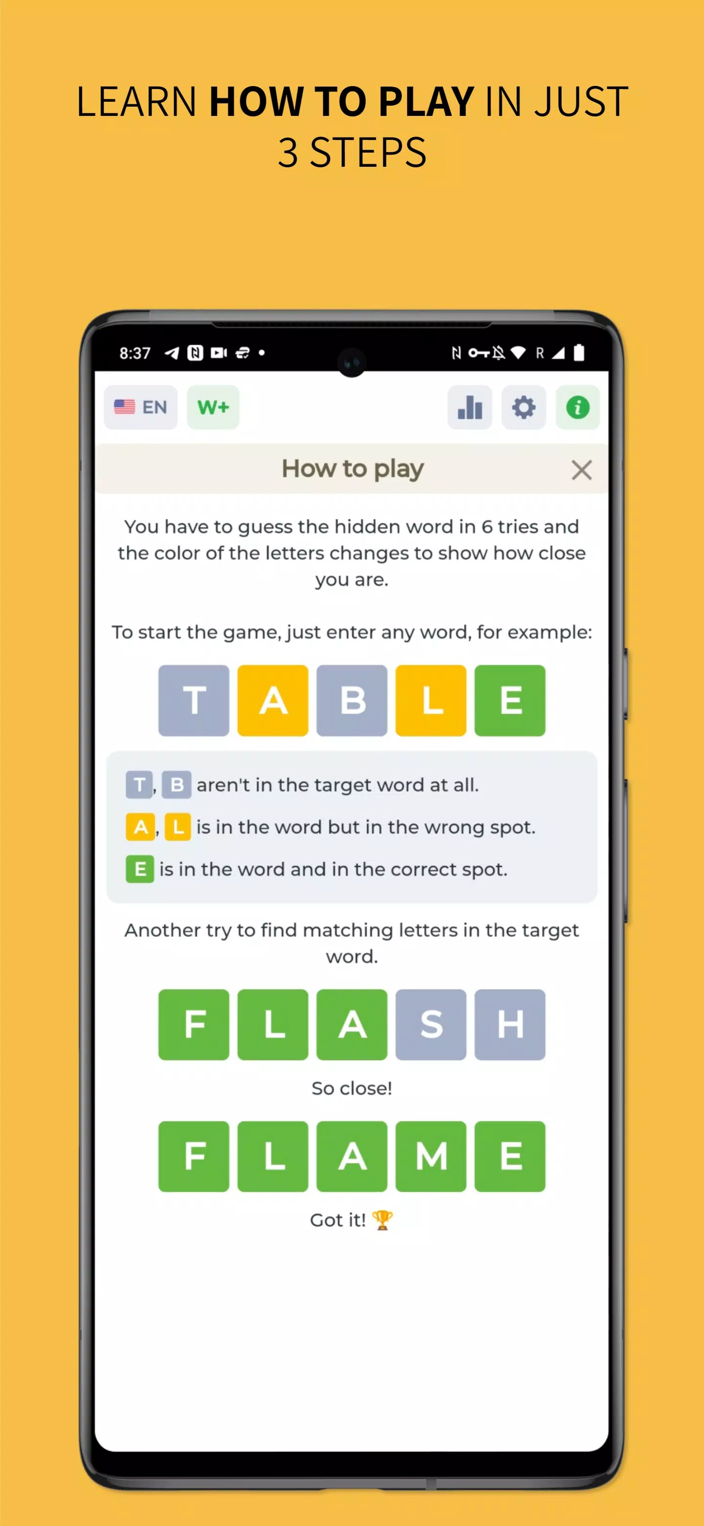 Wordy - Word Puzzle Game স্ক্রিনশট 1