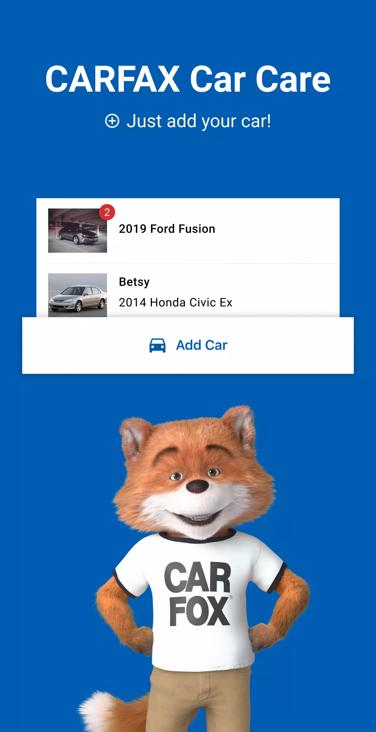 CARFAX Car Care App স্ক্রিনশট 0