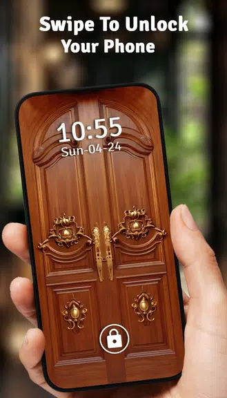 Vintage Door Lock Screen ဖန်သားပြင်ဓာတ်ပုံ 0