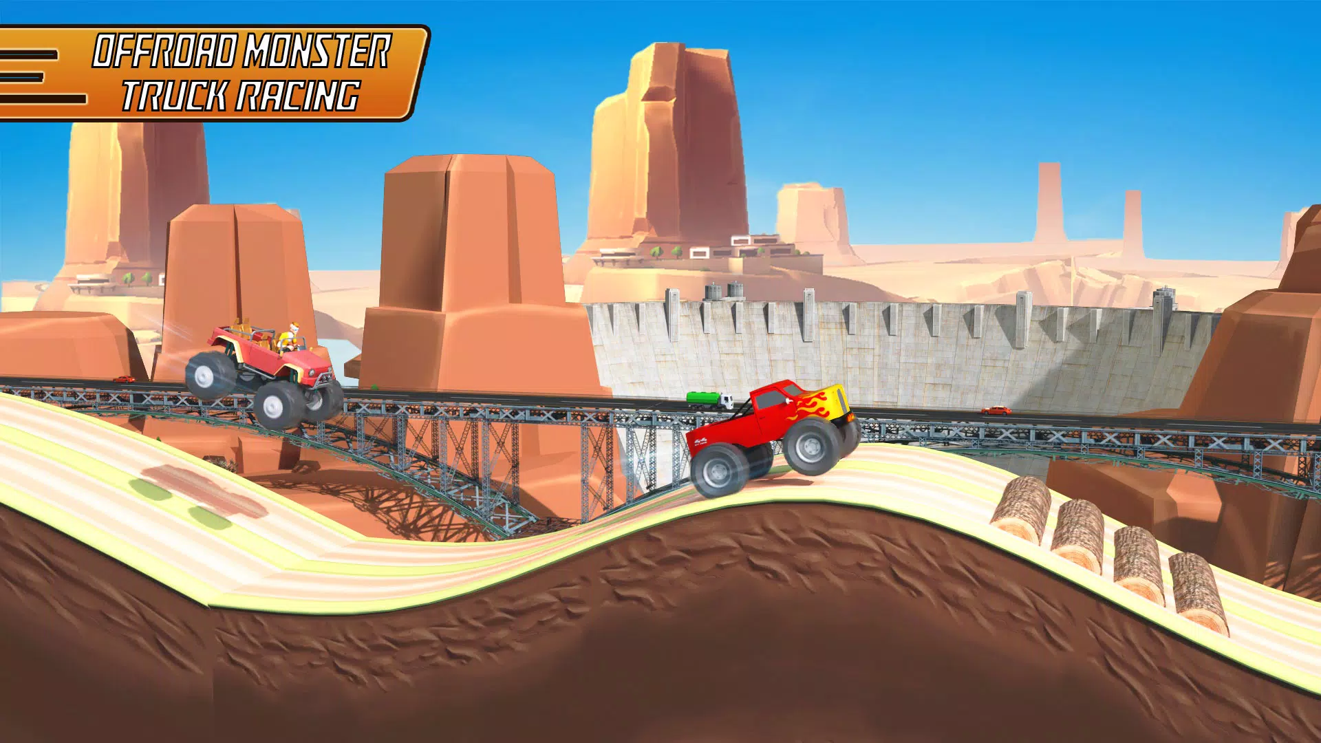 Uphill Racing - Hill Jump Game ภาพหน้าจอ 0